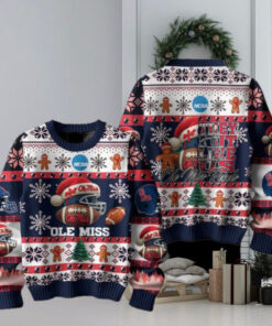 Ole Miss Rebels Christmas They Not Like Us Rebels Ugly Sweater