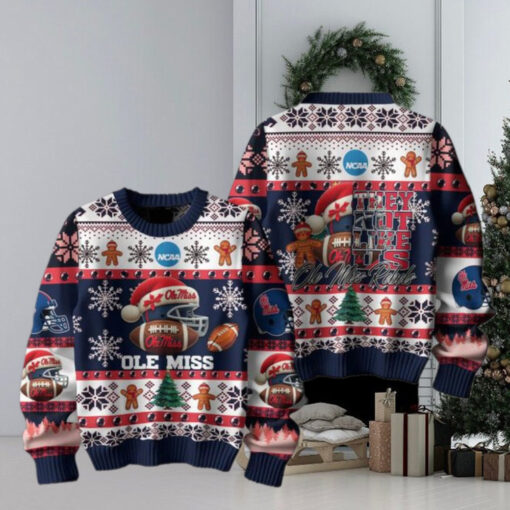 Ole Miss Rebels Christmas They Not Like Us Rebels Ugly Sweater