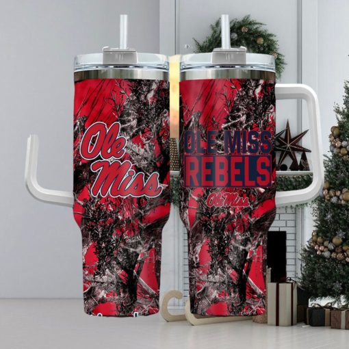 Ole Miss Rebels Realtree Hunting 40oz Tumbler