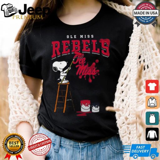 Ole Miss Rebels Snoopy Painting Shirt