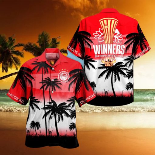 Olympiakos 2024 UEFA Europa Conference League Winners Hawaiian Shirt