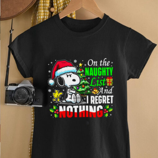 On the Naughty List and Proud of It Christmas T Shirt