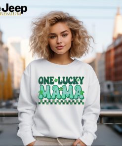 One Lucky Mama Checkered Patricks Day shirt