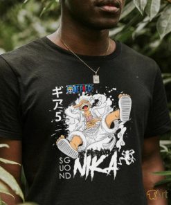 One Piece Monkey D. Luffy Sun God Nika Gear 5 character shirt