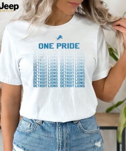 One Pride Detroit Lions Slogan 2024 Shirt