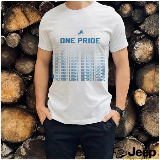 One pride Detroit Lions football logo shirt