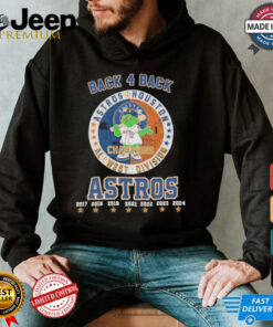 Orbit Mascot Back 4 Back AL West Division Champions Houston Astros Shirt