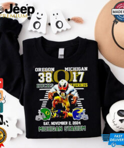 Oregon Ducks Beat Michigan Wolverines 38 17 score shirt