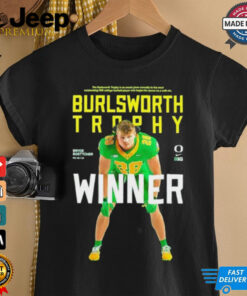 Oregon Ducks Bryce Boettcher 2024 Big 10 Champions Burslworth Trophy Winner shirt
