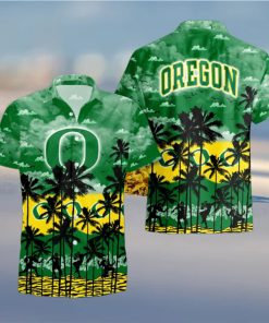 Oregon Ducks Palms Tree Hawaiian Shirt