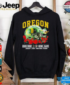 Oregon Ducks Rose Bowl 2025 January 1st Helmet Shirt