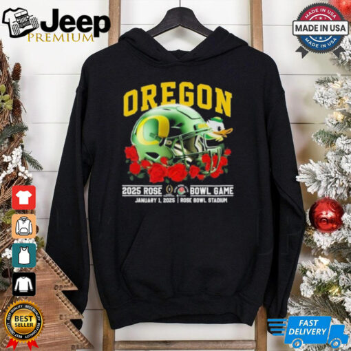 Oregon Ducks Rose Bowl 2025 January 1st Helmet Shirt