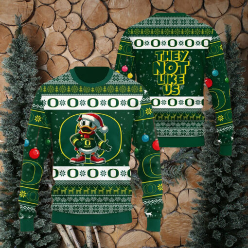 Oregon Ducks They Not Like Us Christmas Sweater1