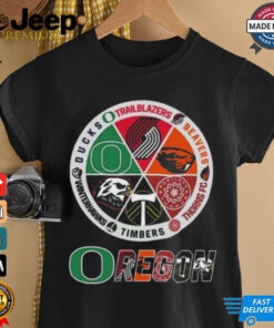 Oregon Ducks Trailblazers Beavers Thorns FC Timbers Winterhawks Logo 2024 Shirt