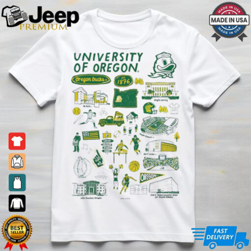 Oregon Ducks Vive La Fete Impressions Artwork shirt
