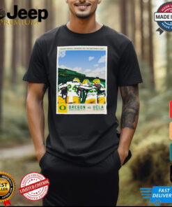 Oregon Ducks vs. UCLA Bruins Oregon Football Inaugural Big Ten Conference Game Poster t shirt