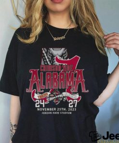 Original Alabama Crimson Tide Win 27 24 Auburn Tigers 2023 Iron Bowl Champions Final Score T Shirt