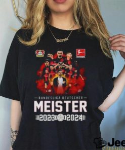 Original Bundesliga Deutscher Meister Bayer 04 Leverkusen 2023 2024 Unisex T Shirt