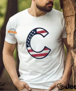 Original Chicago Cubs C logo x Flag of the United States shirt