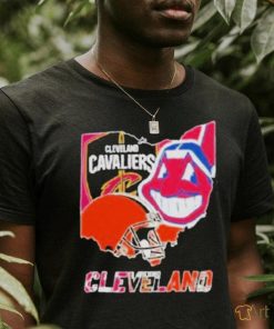 Original Cleveland Map Sports Teams Logo And Map Shirt