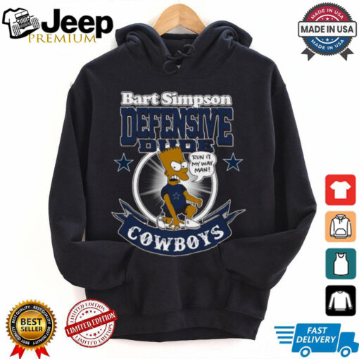 Original Dallas Cowboys NFL Bart Simpson Defensive Dude 2024 T shirt