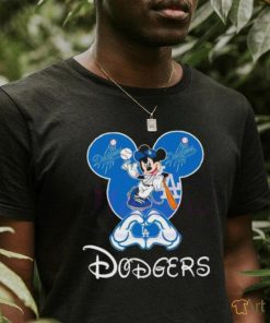 Original Disney Mickey Loves Los Angeles Dodgers Heart 2024 Shirt