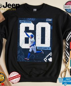 Original George Springer Toronto Blue Jays 60 Career Leadoff hr shirt