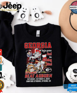 Original Georgia Bulldogs You’re Gonna Feel The Bulldog Bite Dawgs Beat Auburn 2024 Shirt