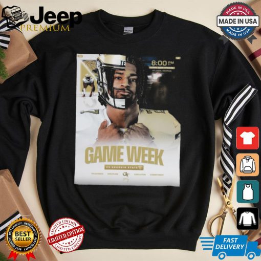 Original Georgia Tech Football vs Georgia State 2024 game week on the flats shirt