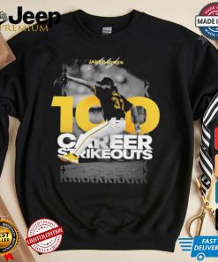 Original Jared Jones Pittsburgh Pirates 100 career strikeouts shirt