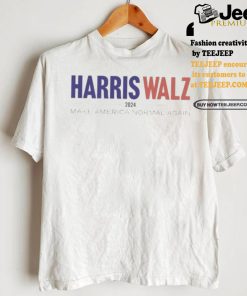 Original Kamala harris tim walz 2024 make america normal again shirt