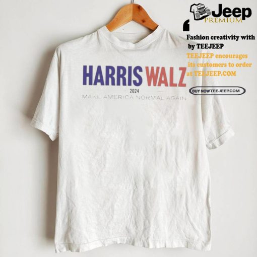 Original Kamala harris tim walz 2024 make america normal again shirt