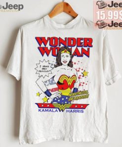 Original Kamala harris wonder woman I make men nervous 2024 shirt