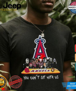 Original Los Angeles Angels MLB Horror Movies Halloween You Can’t Sit With Us 2024 Shirt