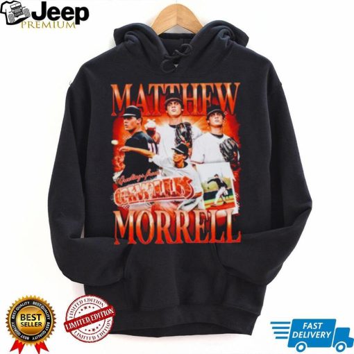Original Matthew Morrell Oregon State Beavers baseball graphic T shirt