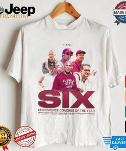 Original Mike Norvell FSU Seminoles Six Conference Coaches Of The Year shirt