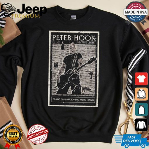 Original Peter Hook And The Light In Brazil August 27, 2024 Audio, Sao Paulo Poster shirt