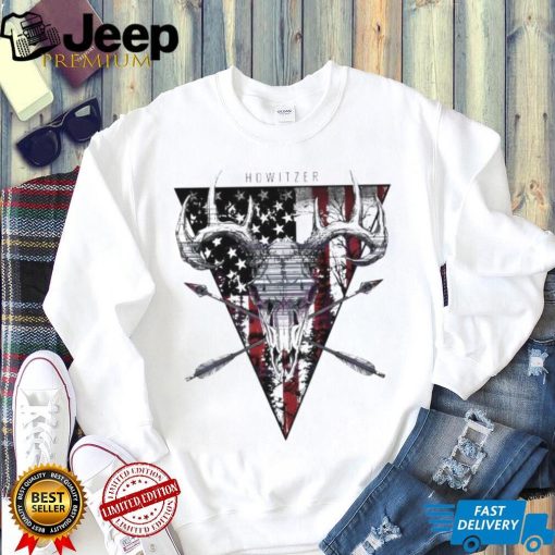 Original Retro howitzer deer American flag 2024 shirt