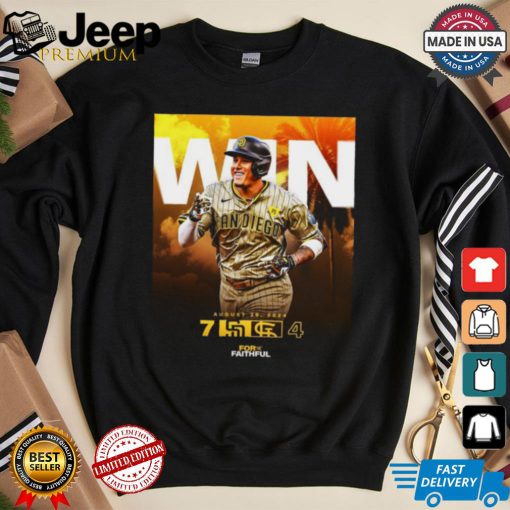 Original San Diego Padres Win 7 4 Cardinals August 26 2024 final score shirt