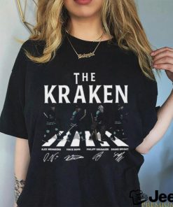 Original Seattle Kraken Walking Abbey Road Signatures Ice Hockey 2024 T Shirt