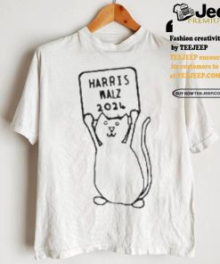 Original Small Cat and Harris Walz 2024 Sign T Shirt