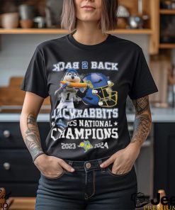 Original South Dakota State Jackrabbits Mascot Back 2 Back 2023 2024 FCS National Champions T Shirt