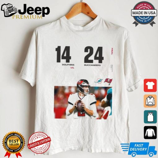 Original Tampa Bay Buccaneers Win 24 14 Miami Dolphins 2024 Preseason Game 3 Final Score Shirt