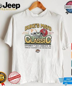 Original Tennessee Volunteers vs NC State September 07 2024 Duke’s Mayo Classic Helmet shirt