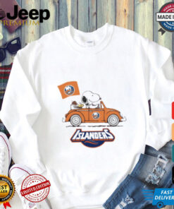 Original The Snoopy And Woodstock Ride The New York Islander Car Shirt