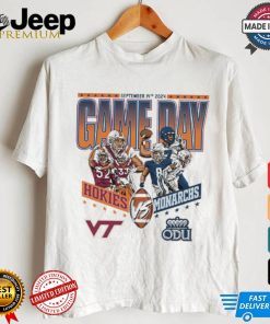 Original Virginia Tech Hokies vs Old Dominion Monarchs Football September 14th 2024 Game Day Matchup shirt