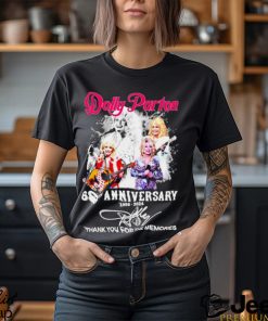 Original dolly Parton 68th anniversary 1956 2024 thank you for the memories signature shirt