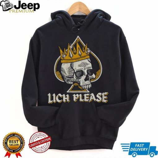 Original lich Please Skull shirt