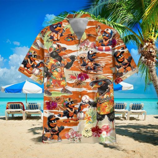 Orioles Diving Swimming Surfing Hawaiian Shirt