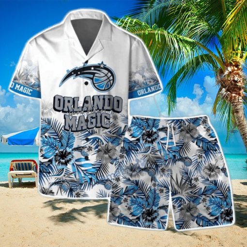 Orlando Magic Team Logo Pattern Basketball Season Hawaiian Shirt & Short